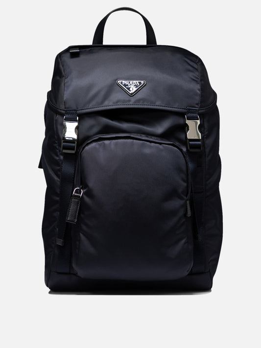 Prada Re-Nylon backpack with Saffiano details Blue