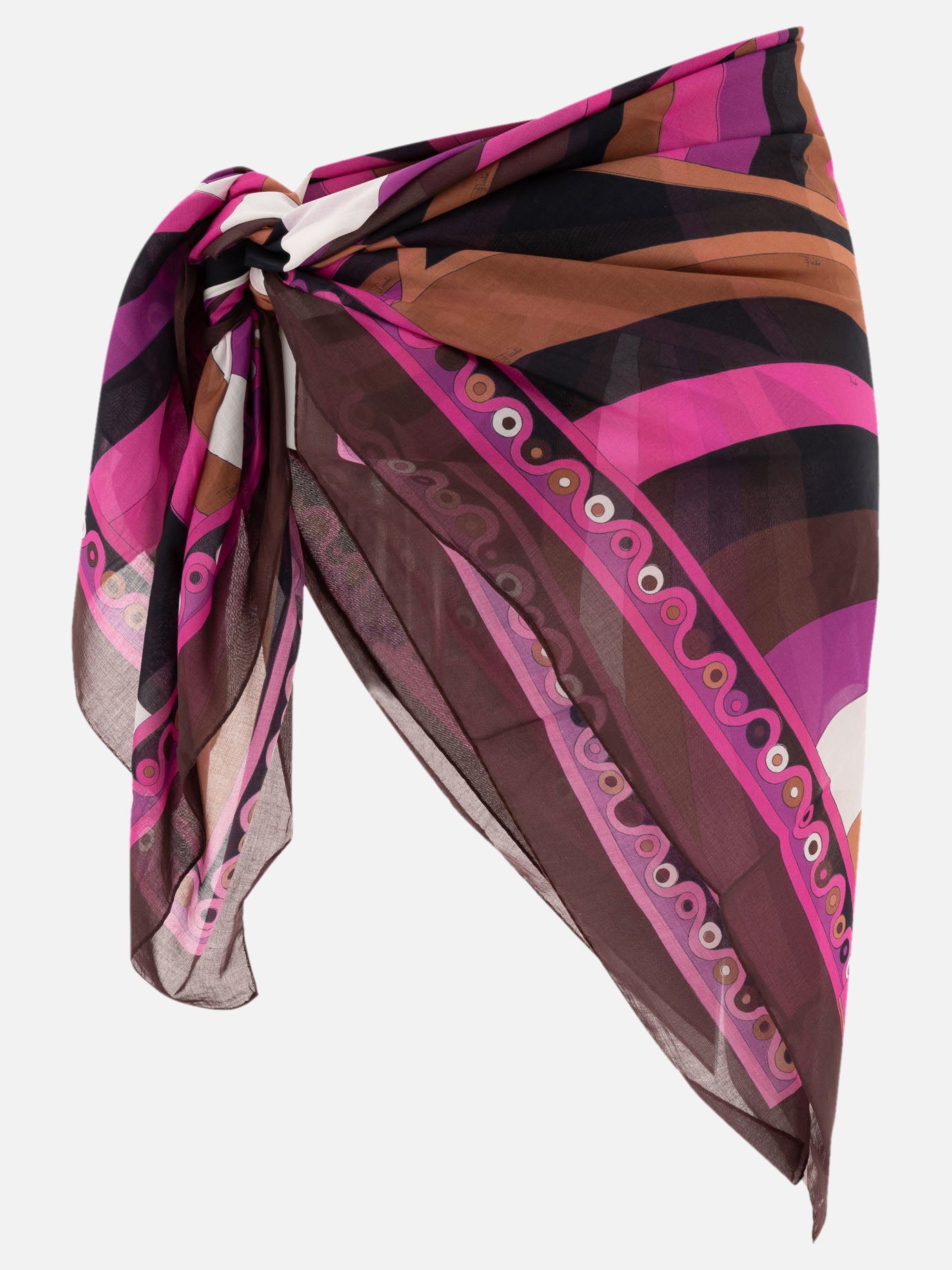 Pucci Iride and Onde-printed sarong Fuchsia