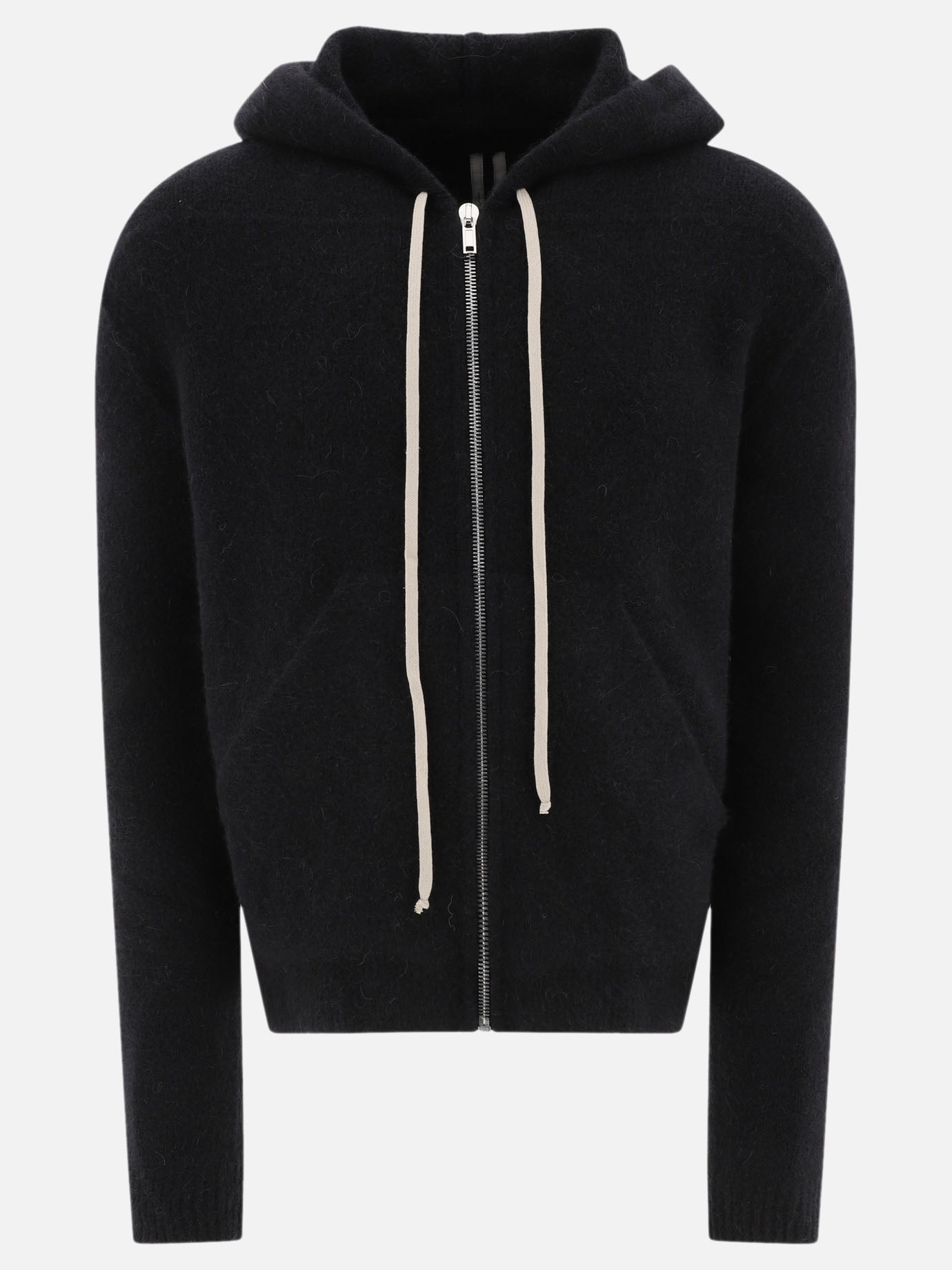 Sweater with hoodie and zipper