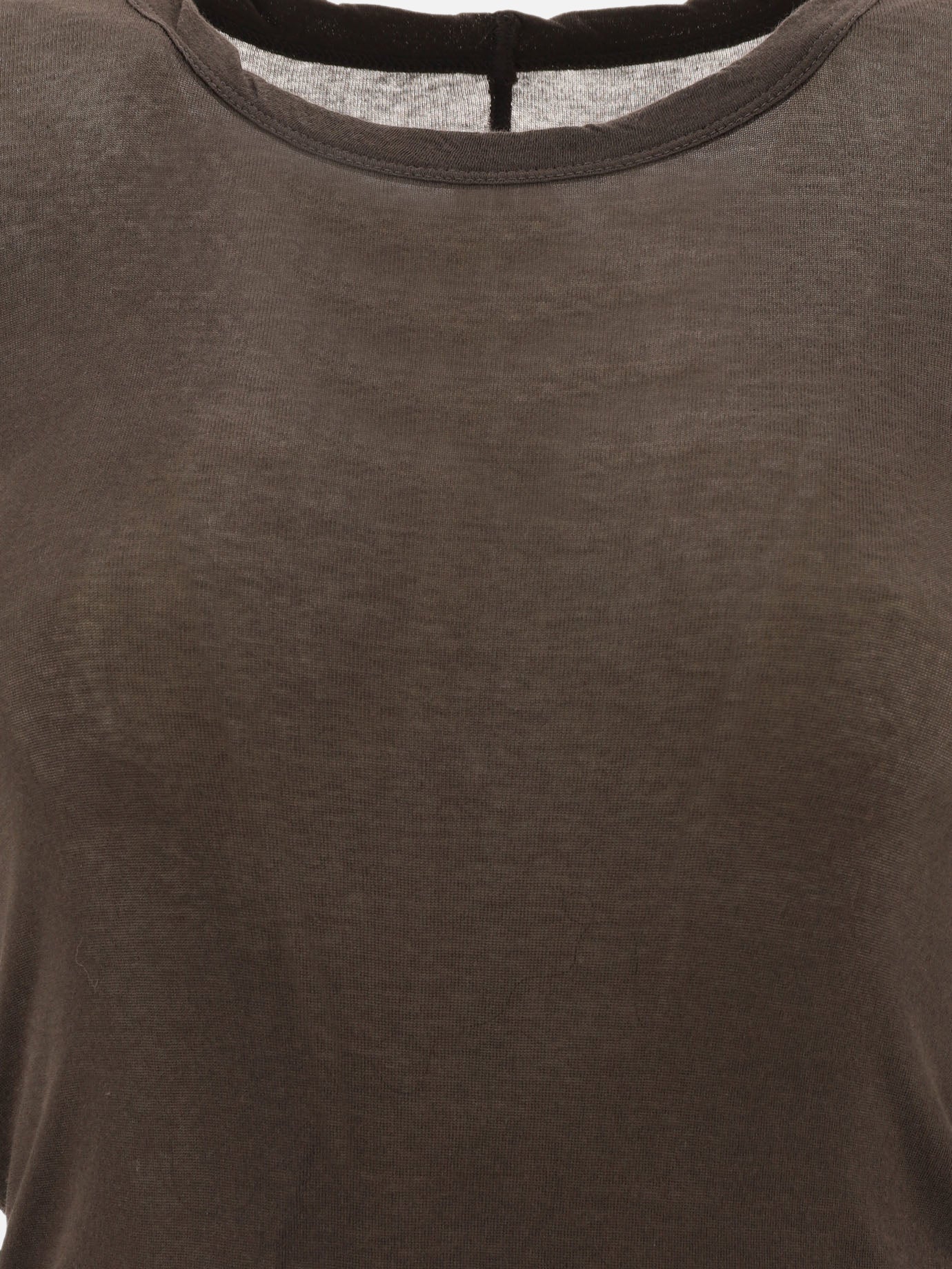 T-shirt with raw hem