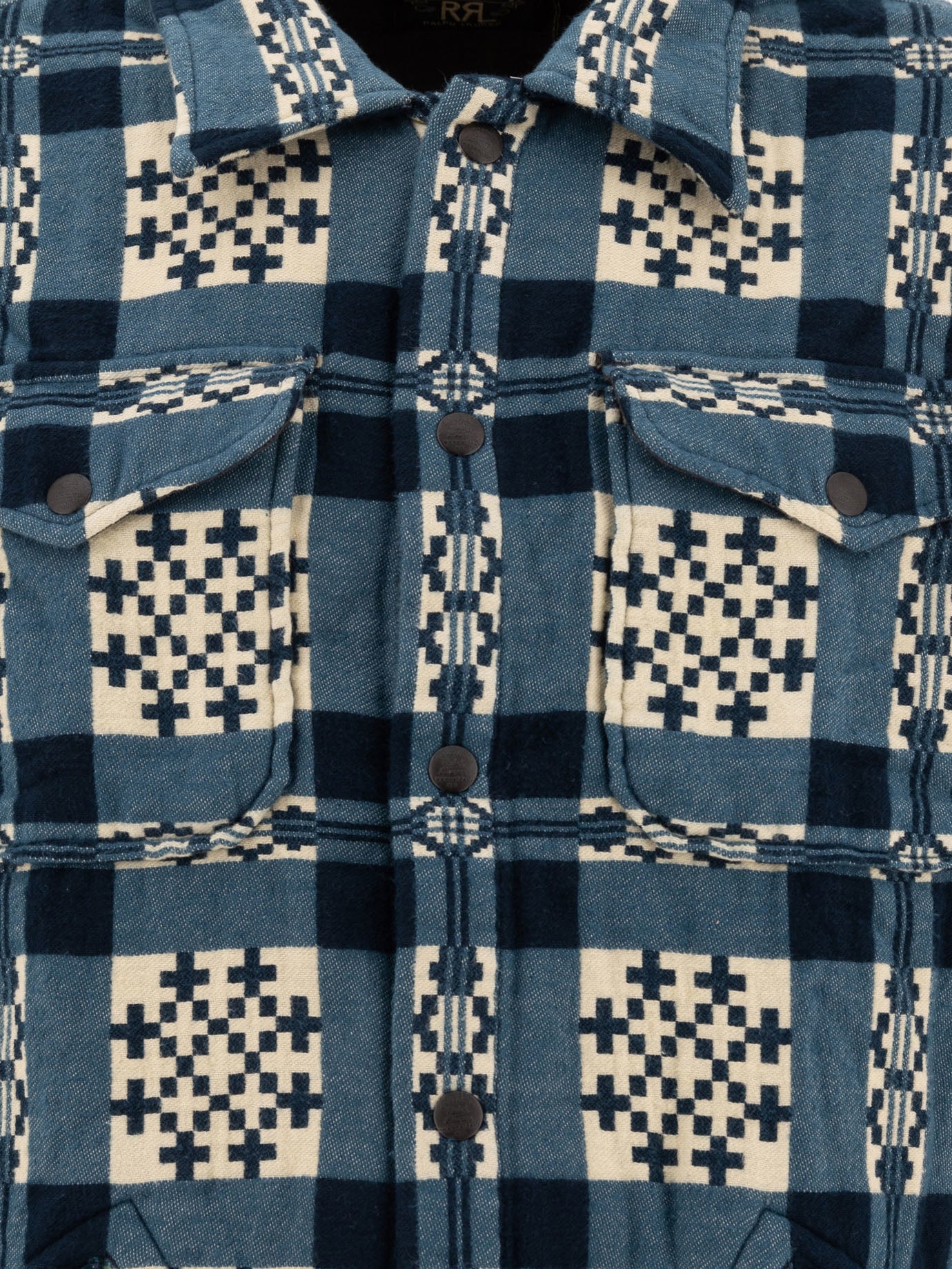 Overshirt jackets Print  Blue - RRL by Ralph Lauren Men | PDP | VIETTI Online Store | thumbnail_3