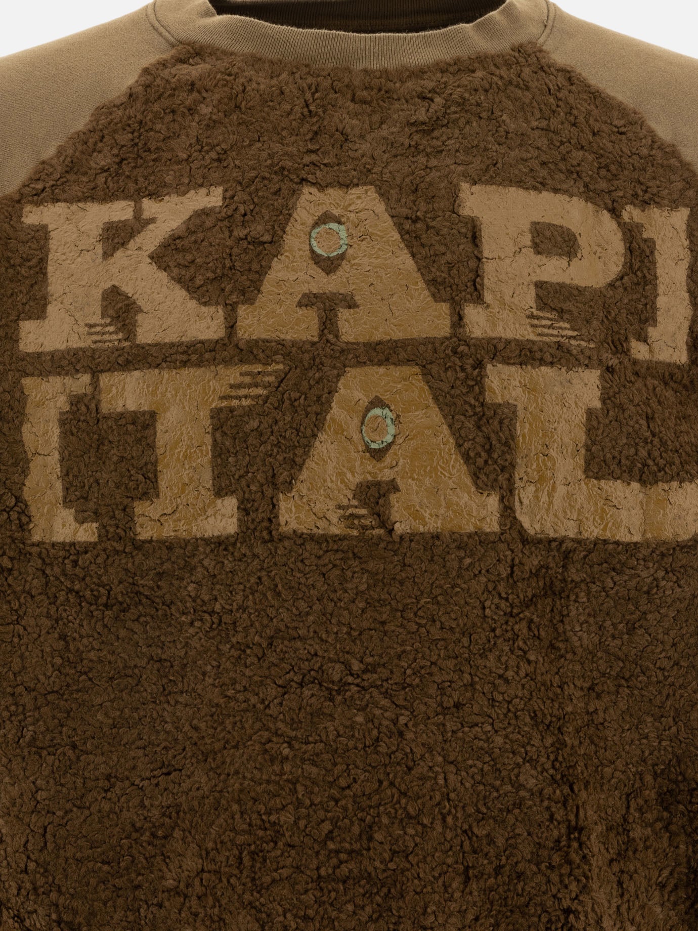 KAPITAL "Speakeasy Fur Grizzly" sweatshirt Green