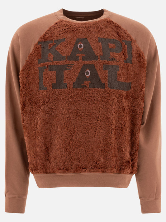 KAPITAL Felpa "Speakeasy Fur Grizzly" 16688907_3 Orange 1