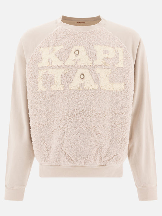 KAPITAL Felpa "Speakeasy Fur Grizzly" 16574603_3 White 1