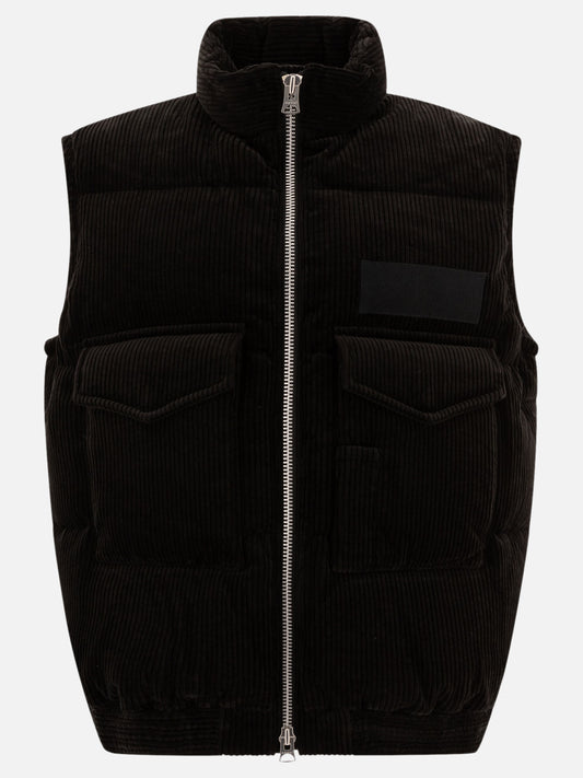 Vest jackets Solid colour  Black - Sacai Men | PLP | VIETTI Online Store 

