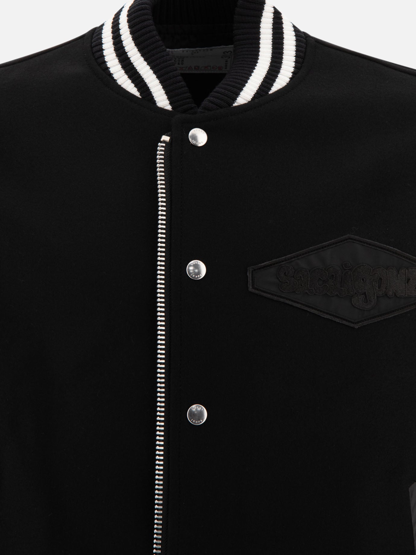 Bomber jackets Solid colour  Black - Sacai Men | PDP | VIETTI Online Store | Zoom-Modal_3

