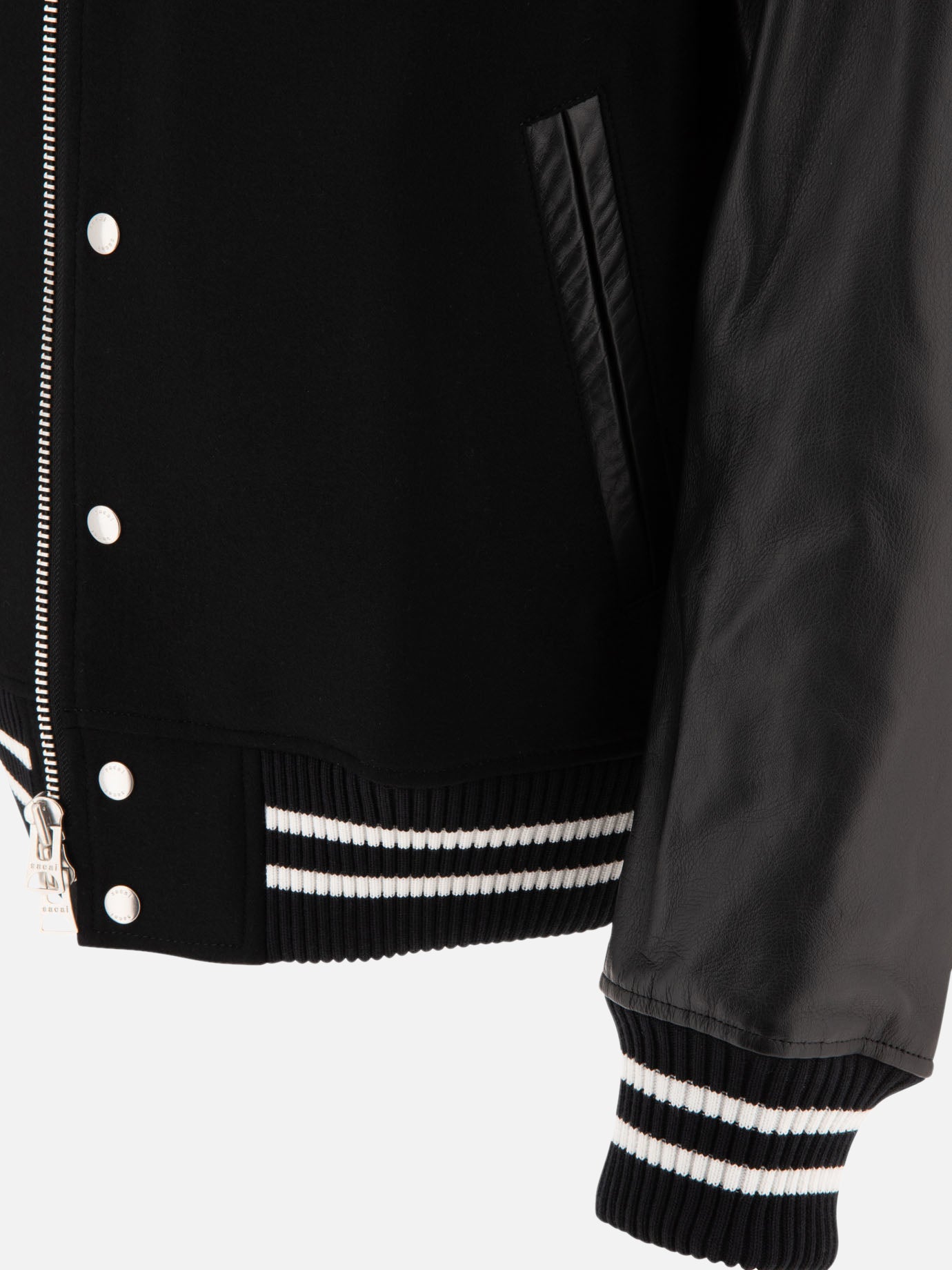 Bomber jackets Solid colour  Black - Sacai Men | PDP | VIETTI Online Store | thumbnail_4