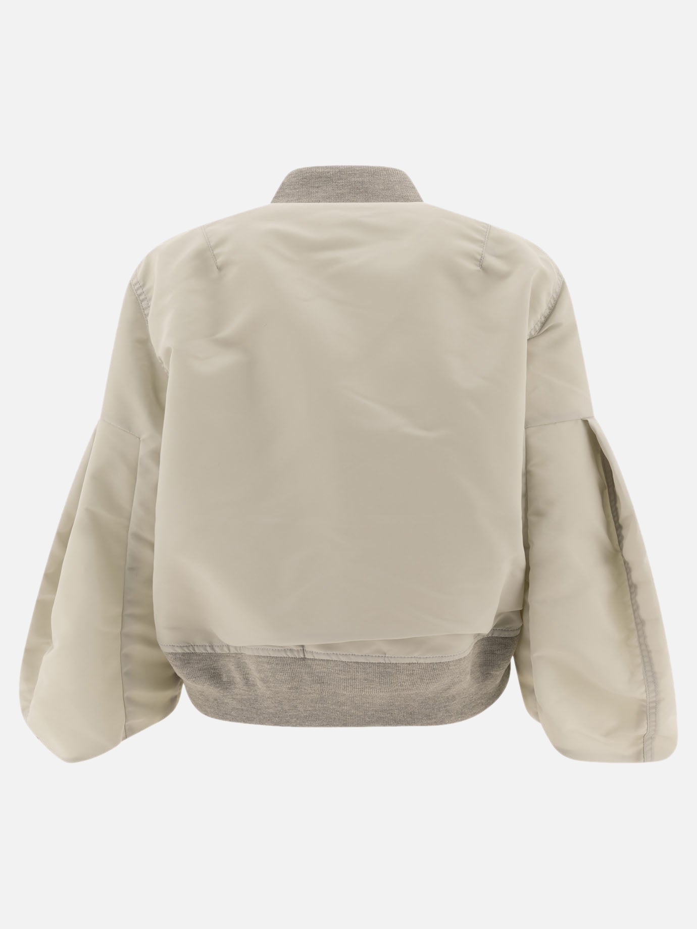 Bomber cropped in nylon