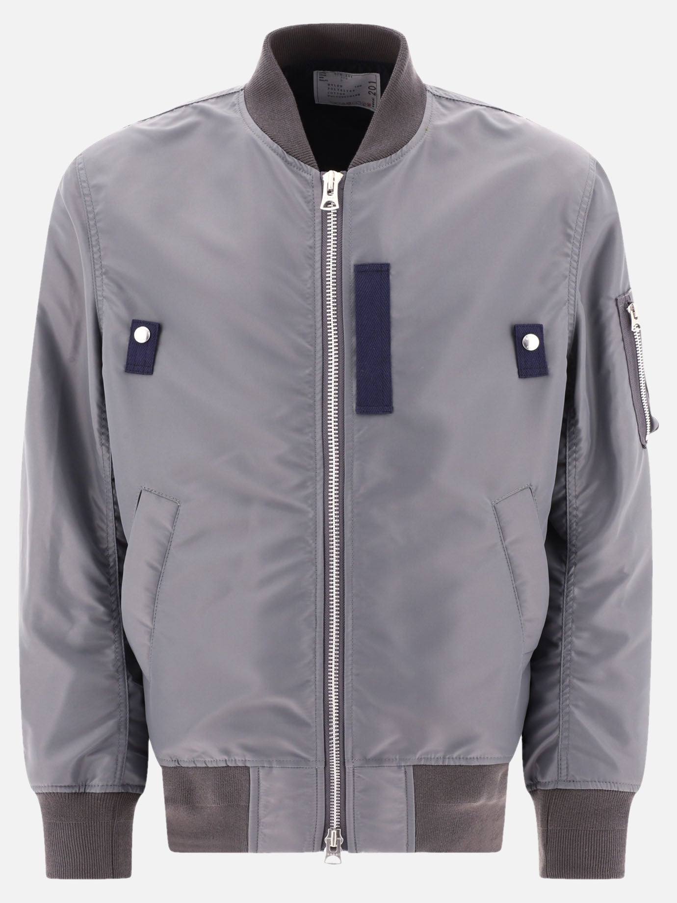 Bomber jackets 100% nylon  Grey - Sacai Men | PDP | VIETTI Online Store | thumbnail
