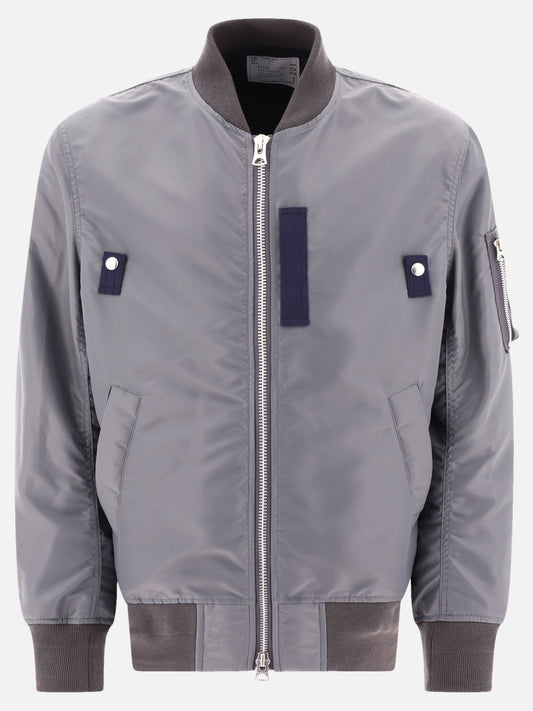 Bomber jackets 100% nylon  Grey - Sacai Men | PLP | VIETTI Online Store 
