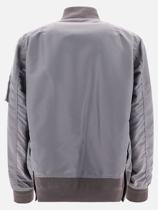 Bomber jackets 100% nylon  Grey - Sacai Men | PLP | VIETTI Online Store | 2
