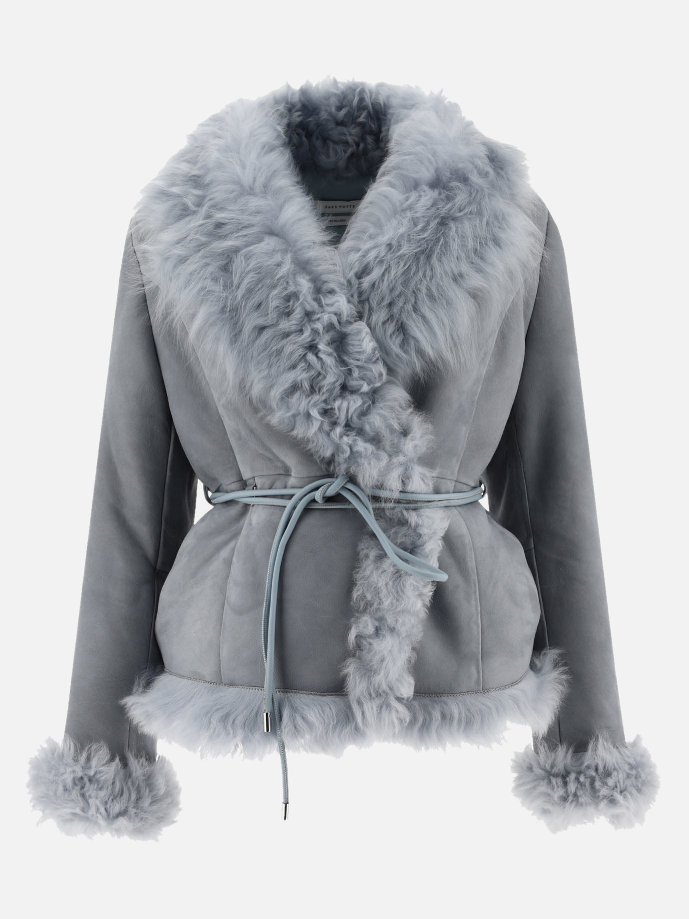 Leather jackets Solid colour  Light blue - Saks Potts Women | PDP | VIETTI Online Store | thumbnail