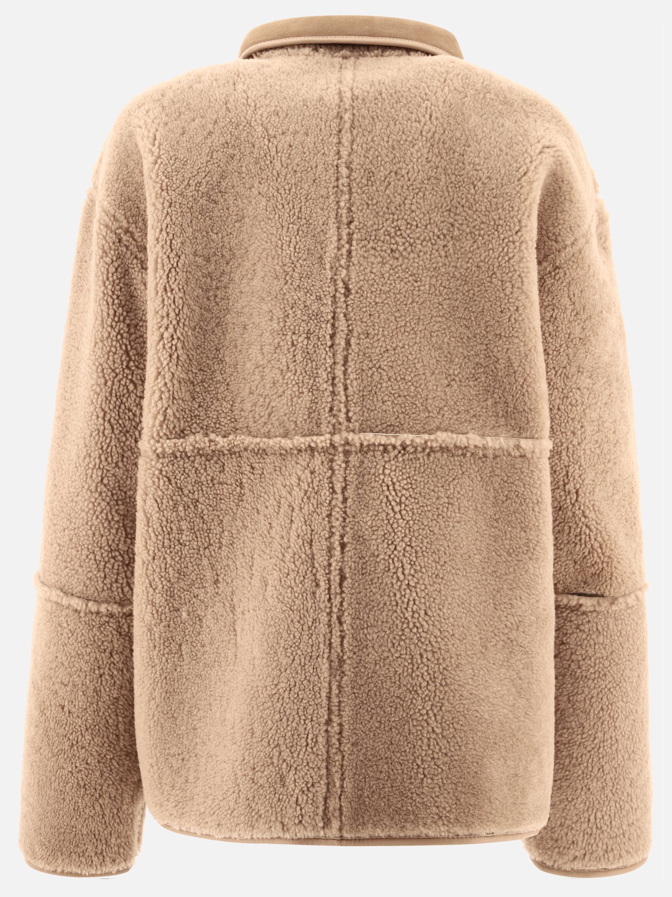 Shearling jackets Solid colour  Beige - Saks Potts Women | PDP | VIETTI Online Store | thumbnail_6