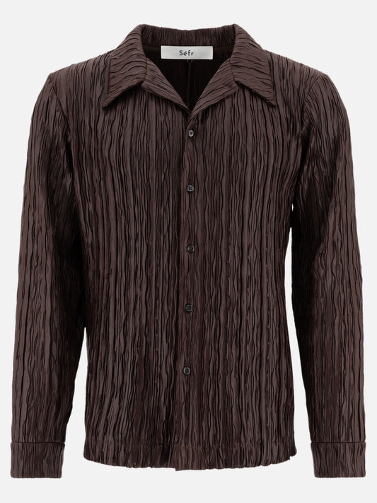 Séfr "Jagou" shirt Brown