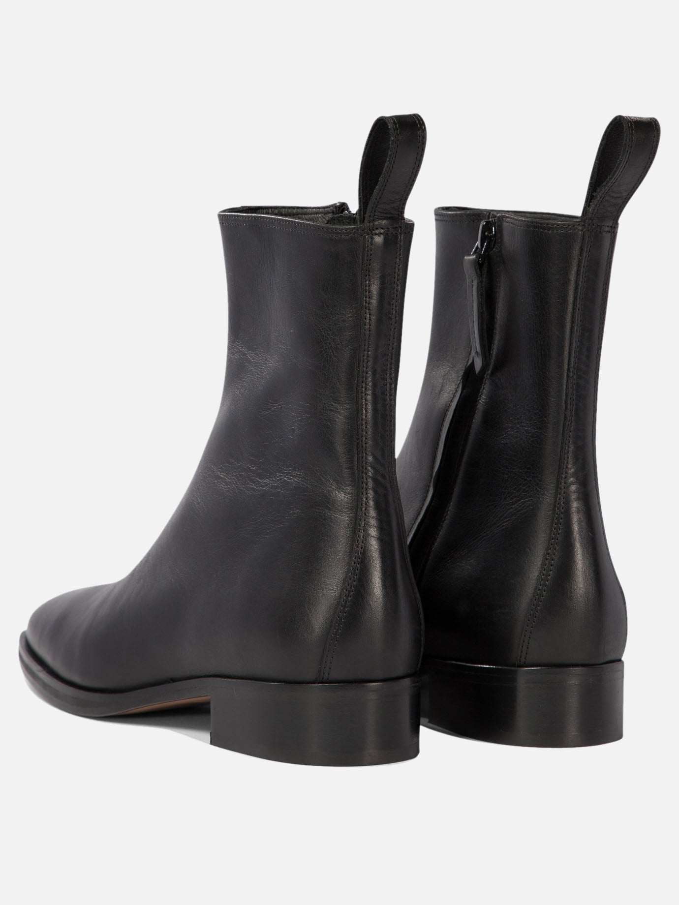 "West" ankle boots