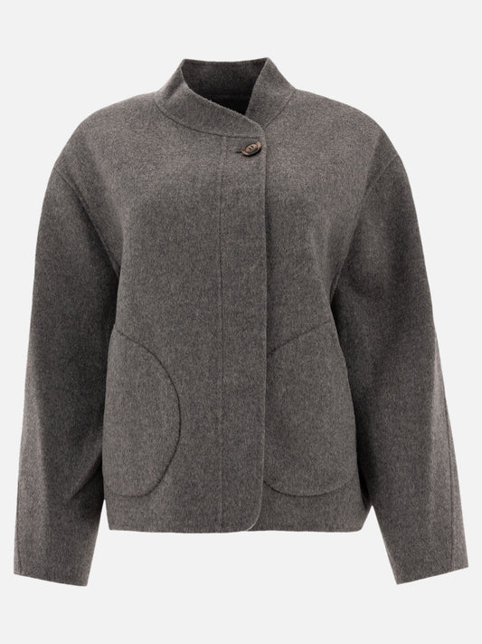 Short coats Solid colour  Grey - Soeur Women | PLP | VIETTI Online Store 
