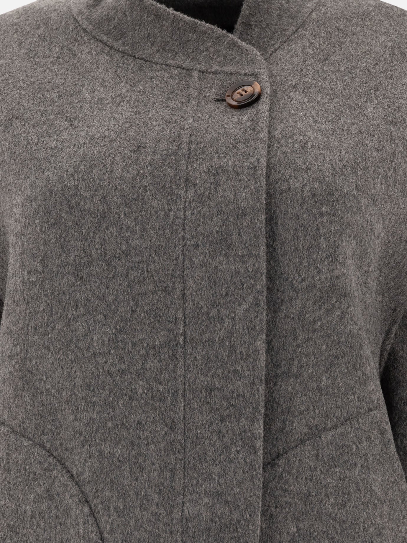 Short coats Solid colour  Grey - Soeur Women | PDP | VIETTI Online Store | thumbnail_3
