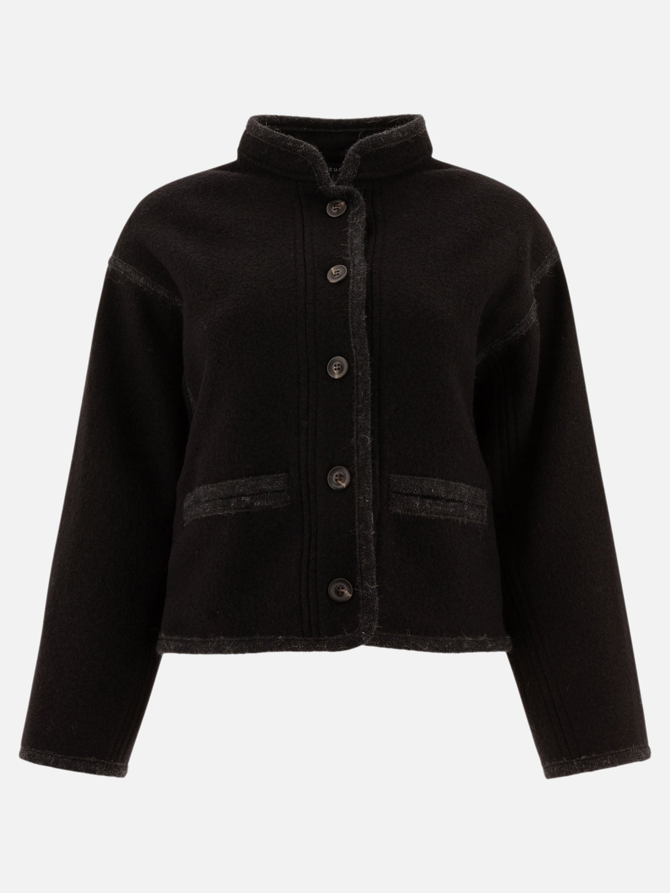 Short coats Solid colour  Black - Soeur Women | PDP | VIETTI Online Store | Zoom-Modal
