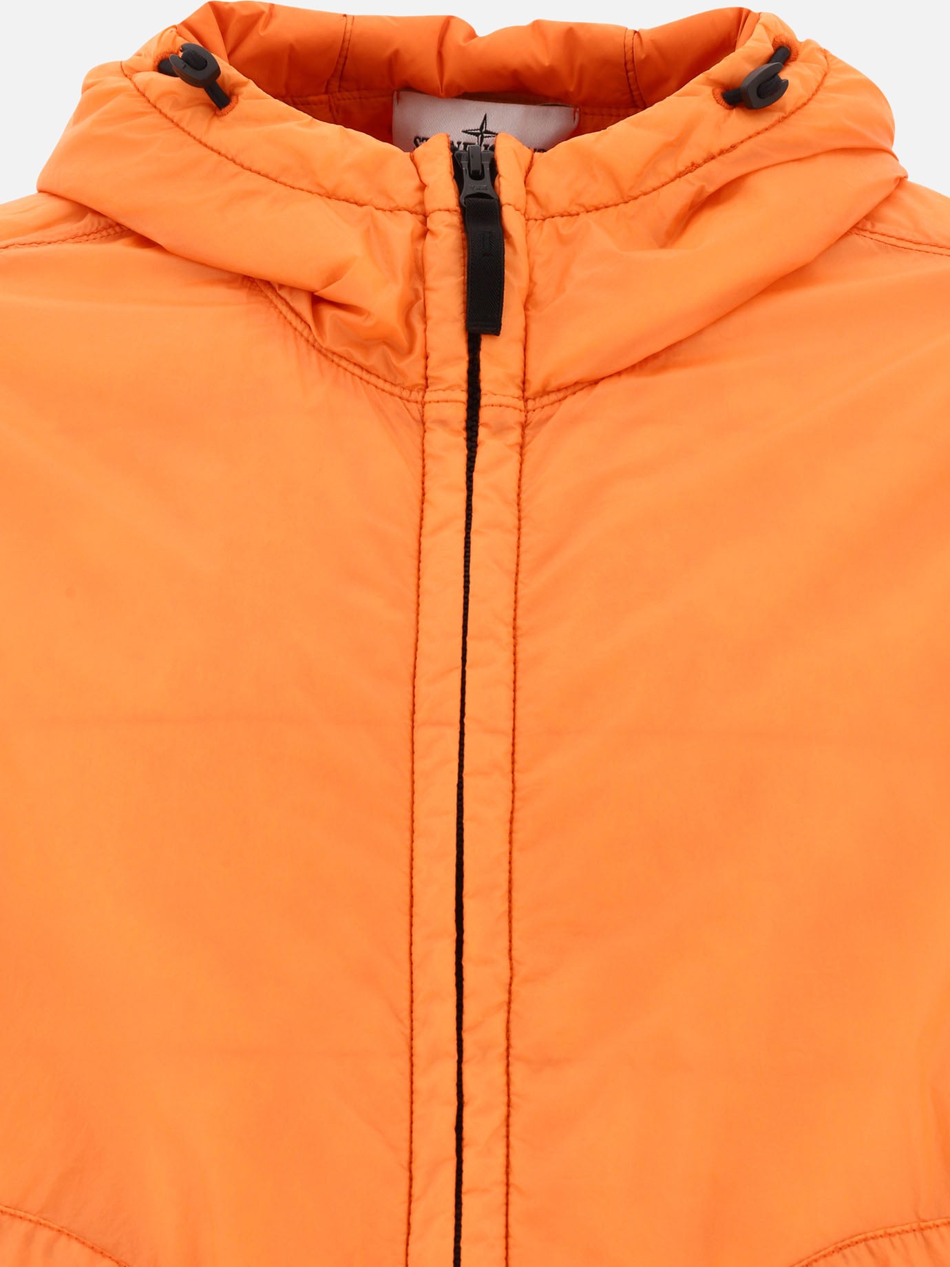 Stone Island "Micro Yarn" windbreaker jacket Orange