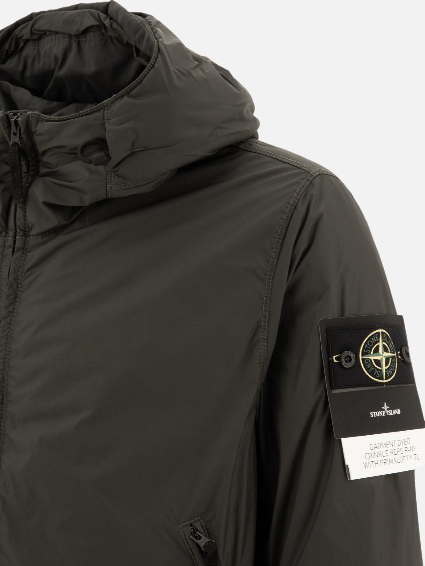 Quilted & Utility Jackets Solid colour  Grey - Stone Island Men | PDP | VIETTI Online Store | thumbnail_4