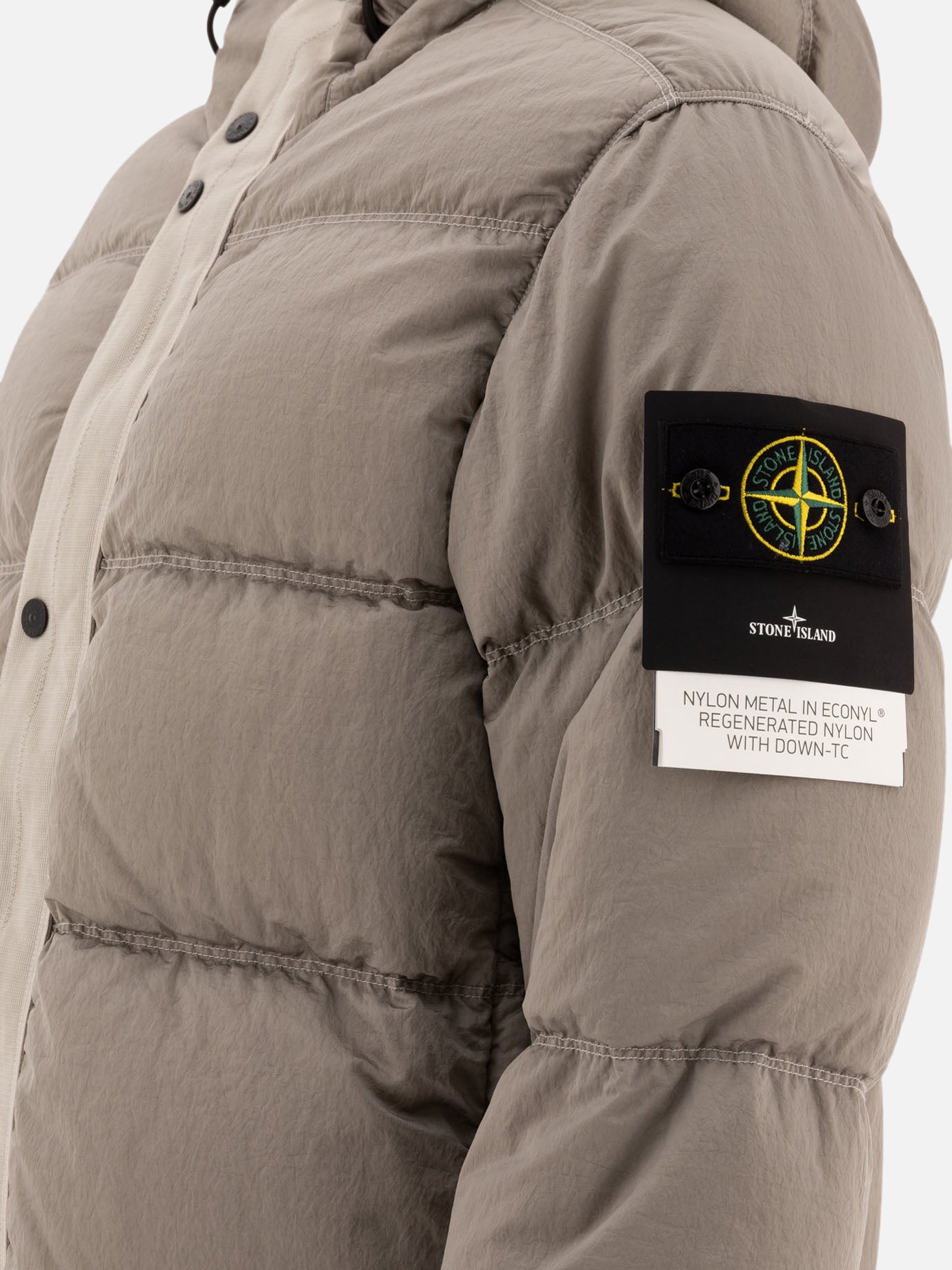 Stone Island "Nylon Regenerated" down jacket Grey