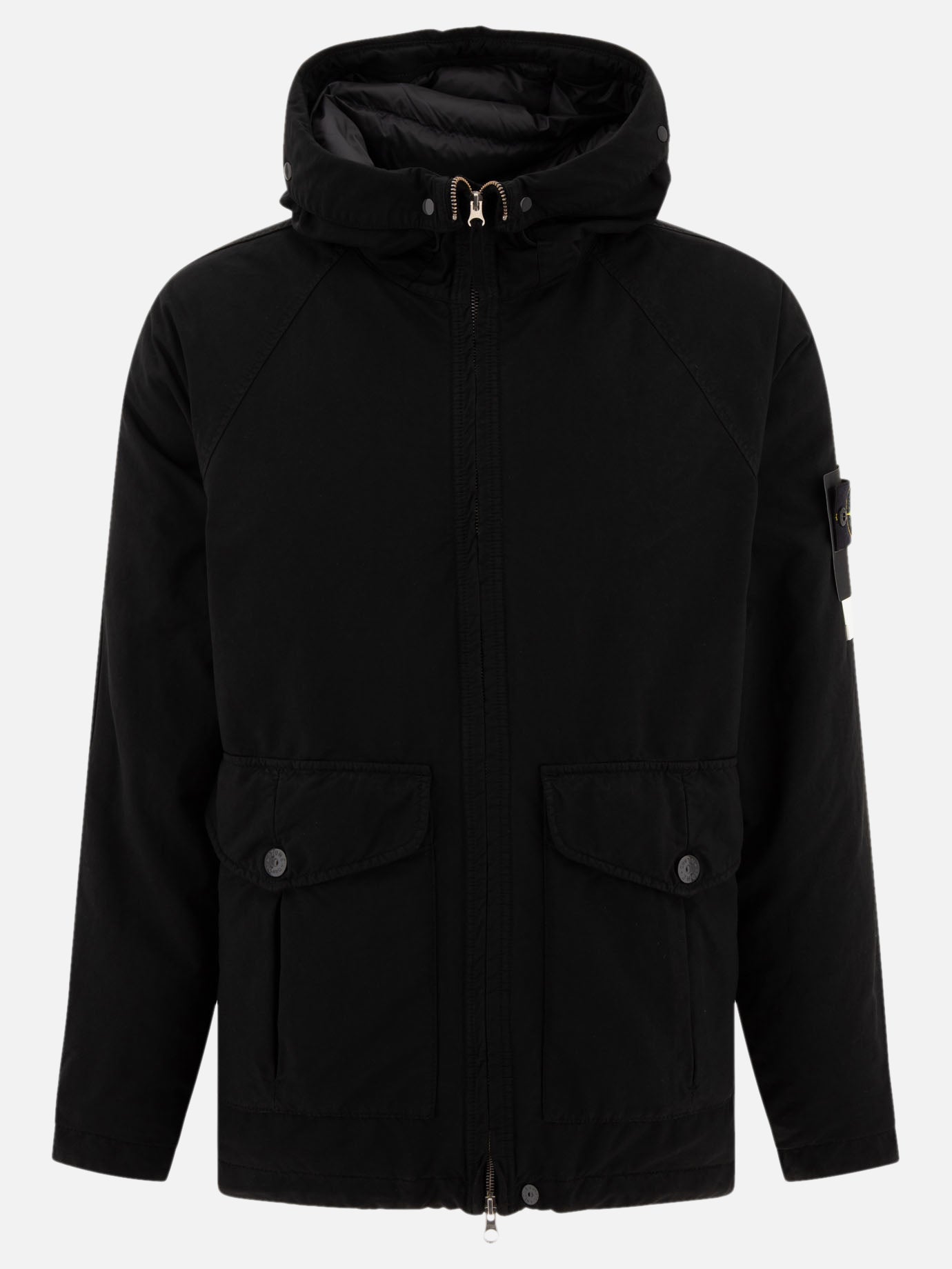 Parkas Solid colour  Black - Stone Island Men | PDP | VIETTI Online Store | thumbnail