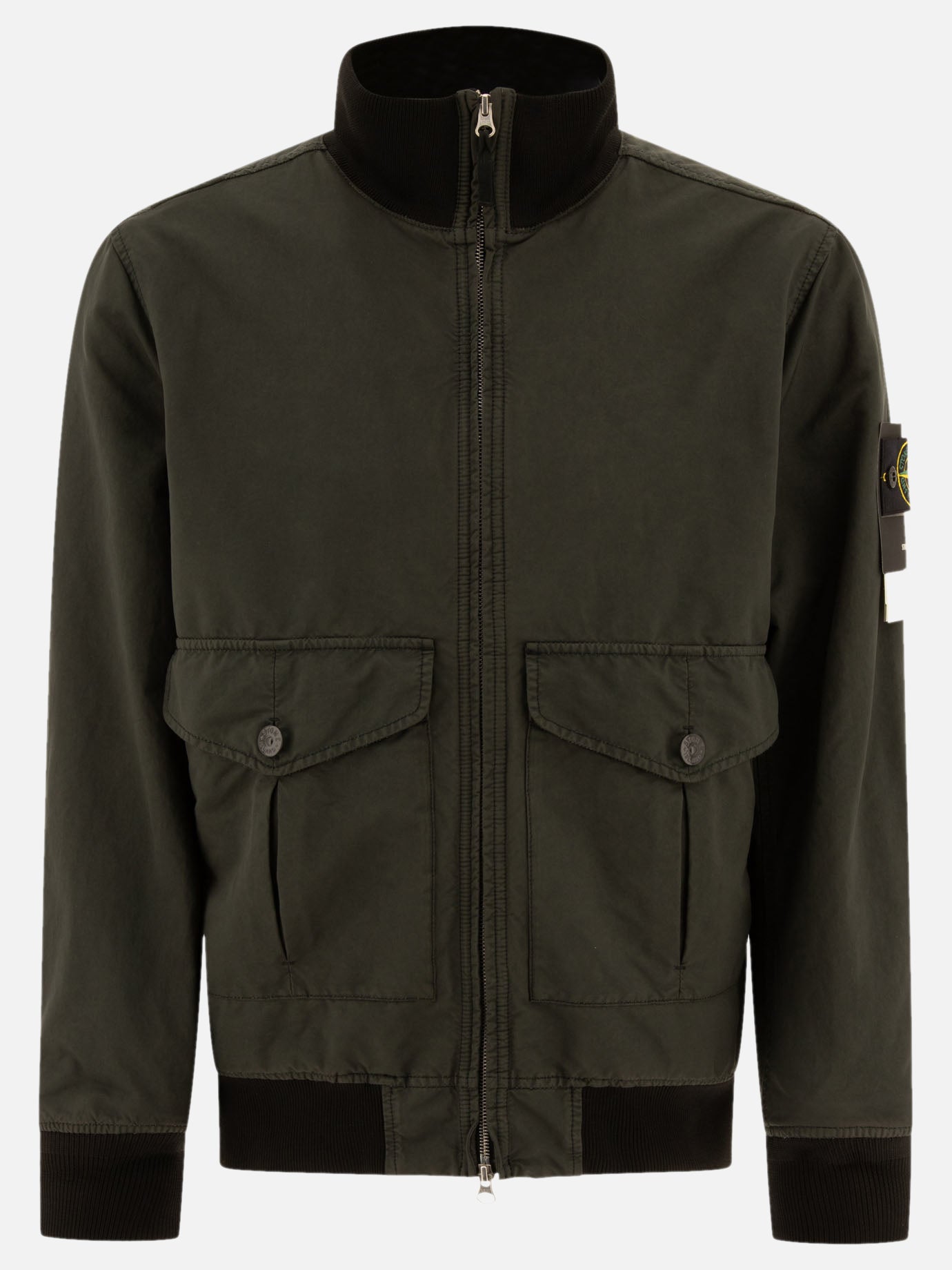 Quilted & Utility Jackets Solid colour  Grey - Stone Island Men | PDP | VIETTI Online Store | Zoom-Modal
