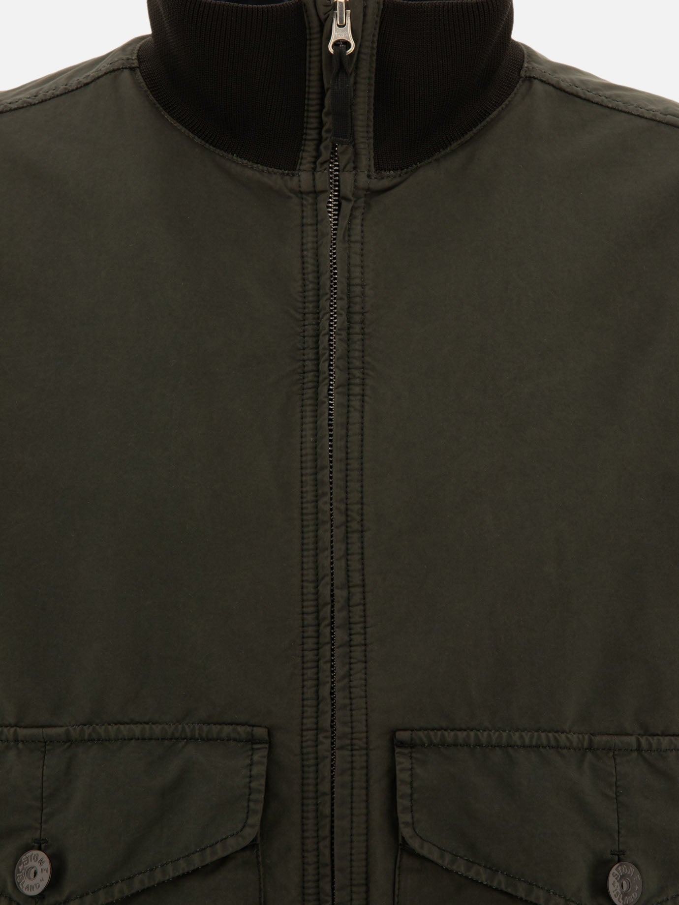 Quilted & Utility Jackets Solid colour  Grey - Stone Island Men | PDP | VIETTI Online Store | Zoom-Modal_3
