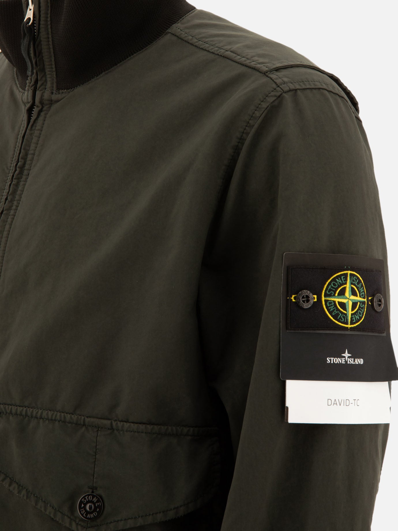 Quilted & Utility Jackets Solid colour  Grey - Stone Island Men | PDP | VIETTI Online Store | thumbnail_4