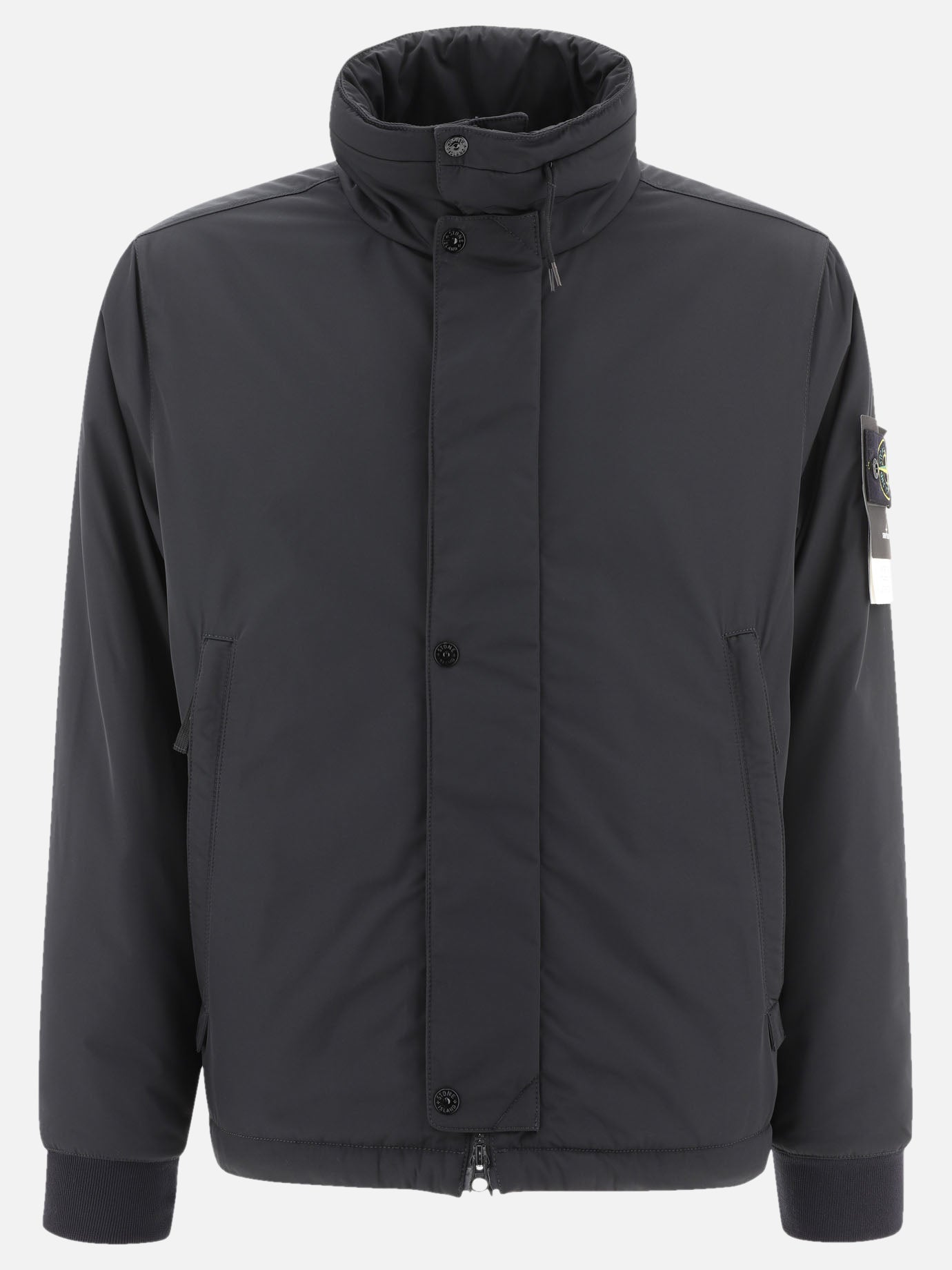 Quilted & Utility Jackets Solid colour  Black - Stone Island Men | PDP | VIETTI Online Store | Zoom-Modal
