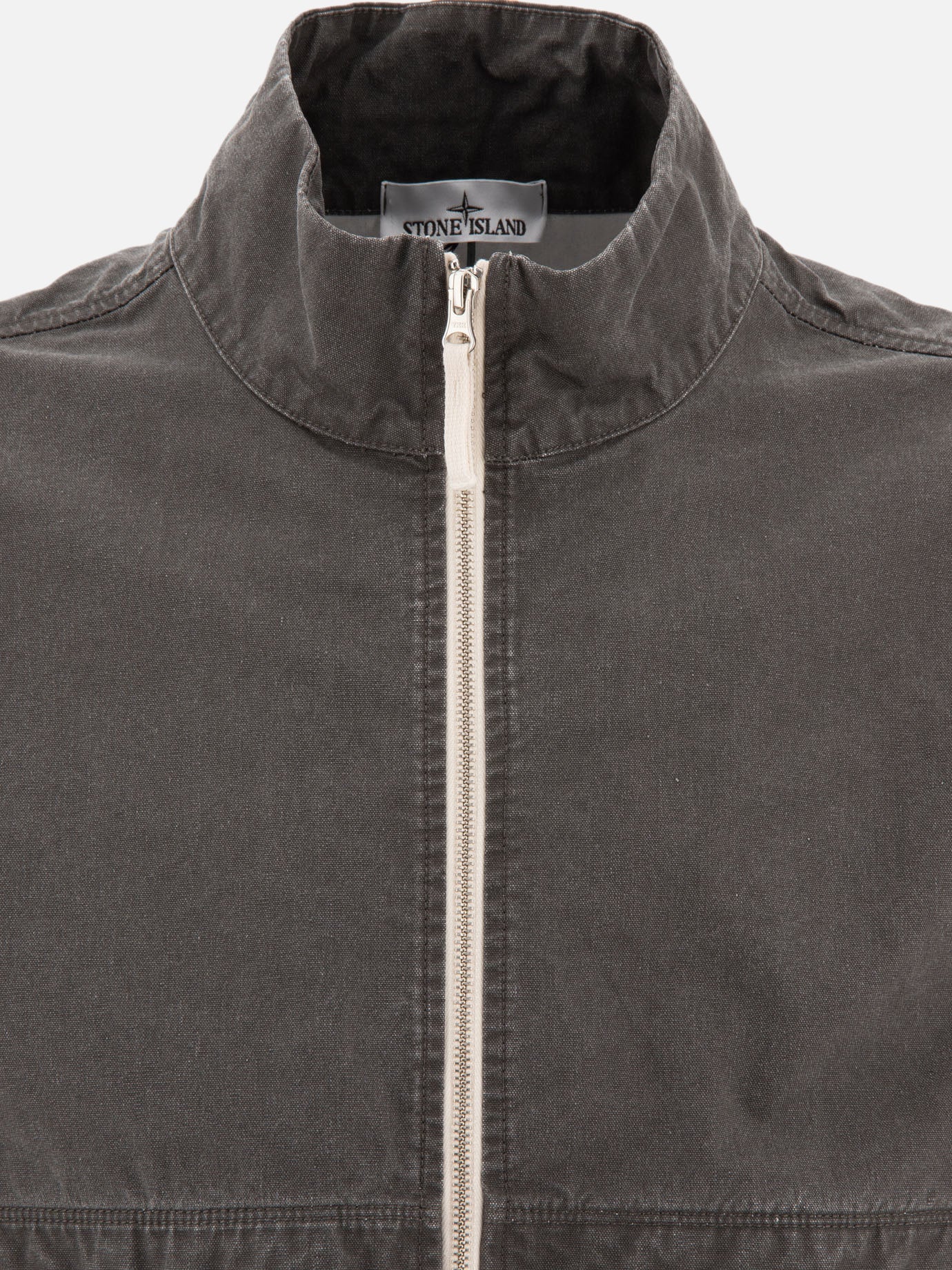 Quilted & Utility Jackets Solid colour  Grey - Stone Island Men | PDP | VIETTI Online Store | thumbnail_3