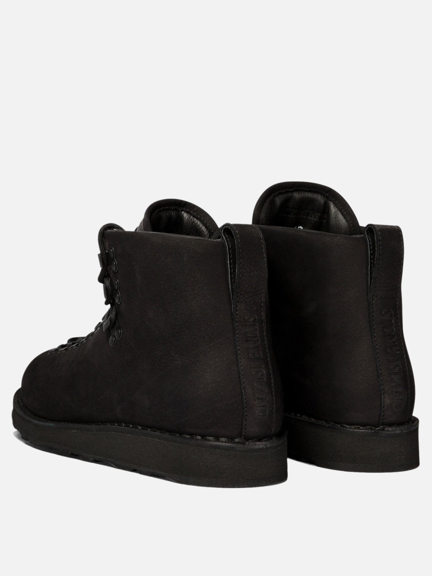 Stone Island Suede hiking boots Black