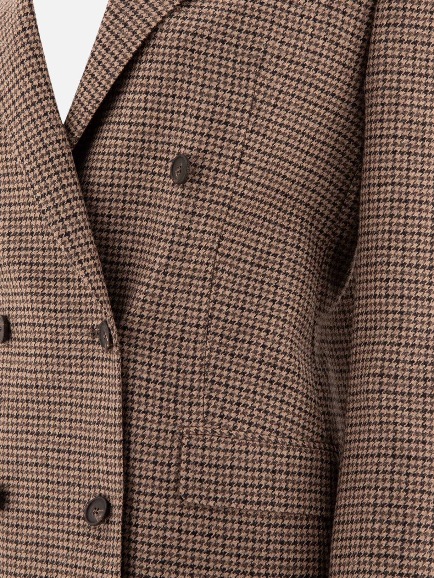Blazers Houndstooth  Brown - Tagliatore Women | PDP | VIETTI Online Store | Zoom-Modal_4
