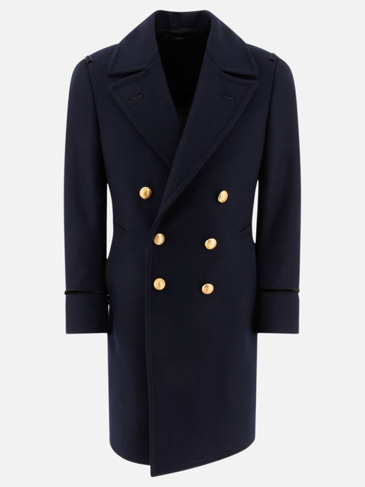Long coats Solid colour  Blue - Tom Ford Men | PLP | VIETTI Online Store 
