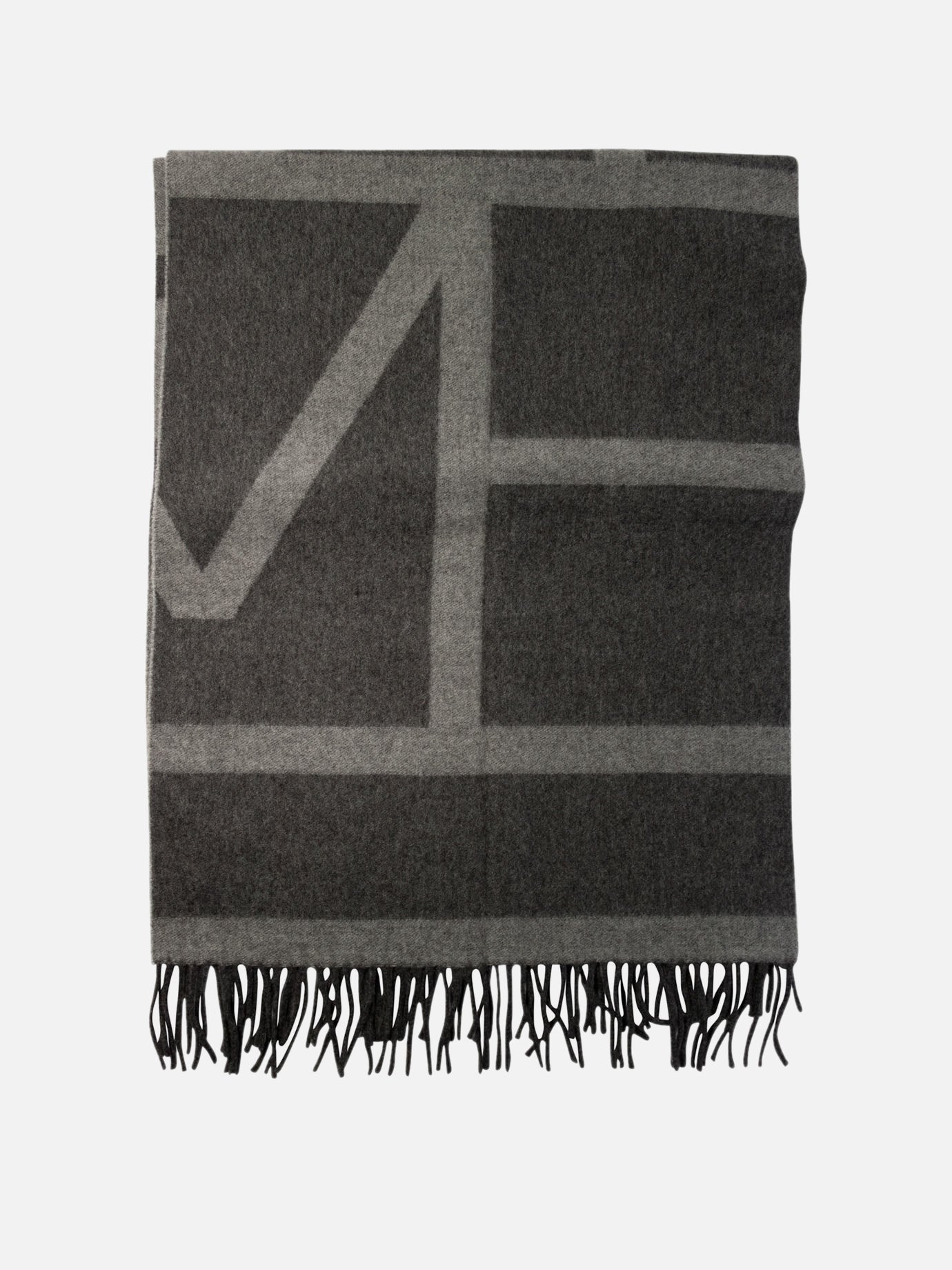 Toteme "Monogram Jacquard" scarf Grey