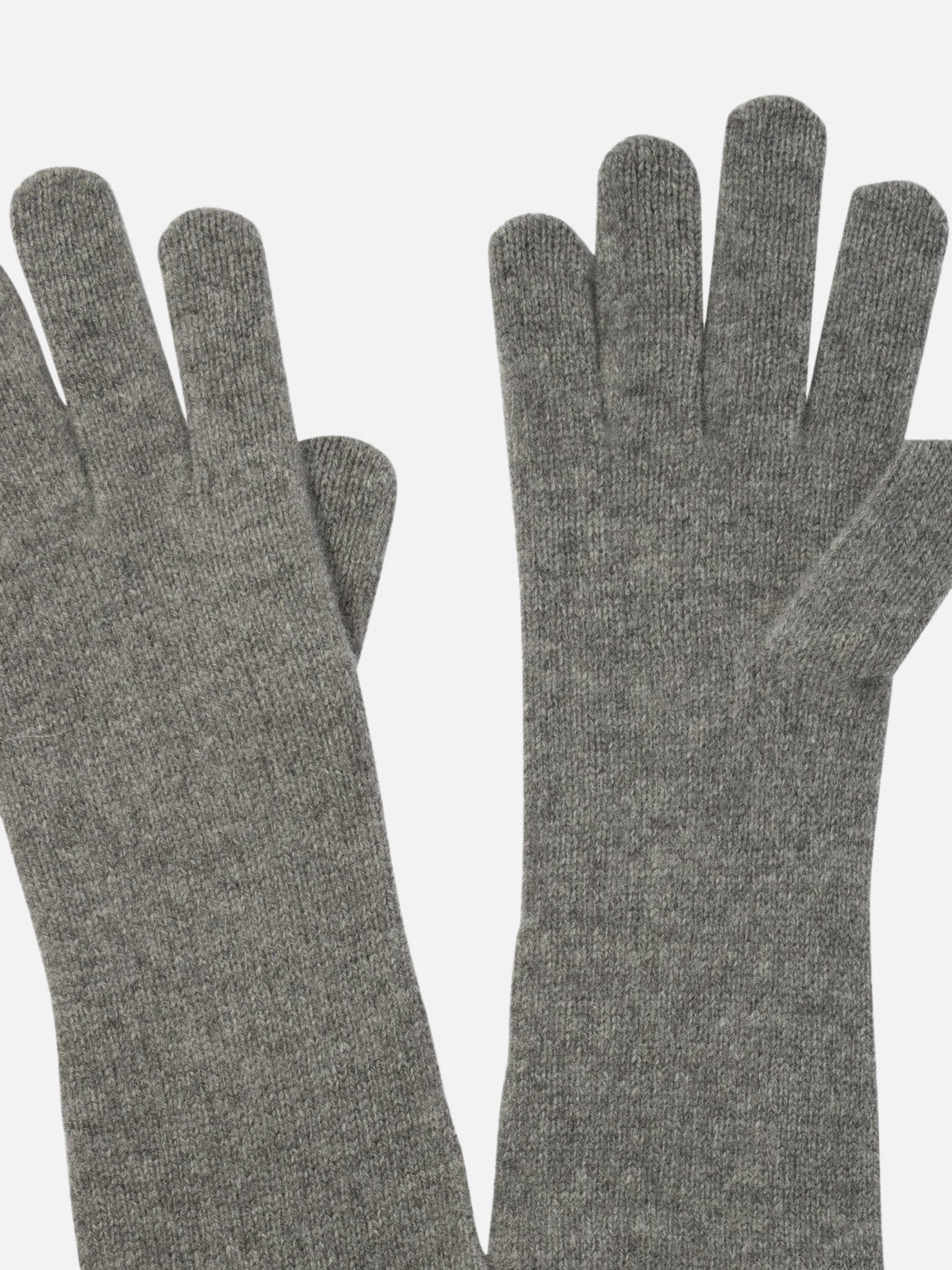 Toteme Long knit gloves Grey