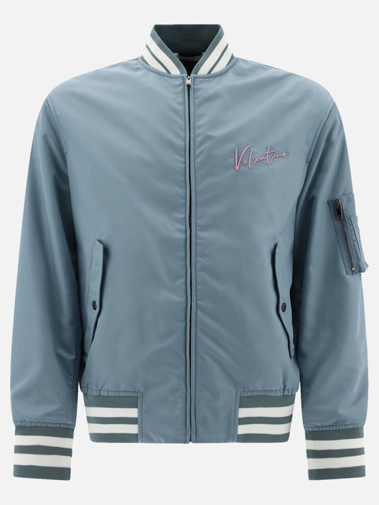Bomber jackets Solid colour  Light blue - Valentino Men | PLP | VIETTI Online Store 
