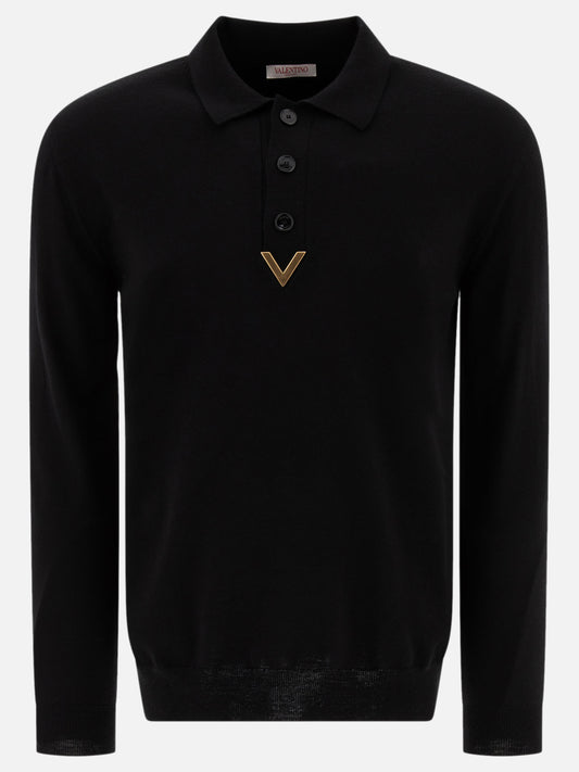 Polo shirt with V Detail