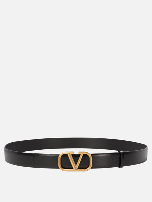 Leather belts 100% calf leather  Black - Valentino Garavani Men | PLP | VIETTI Online Store 

