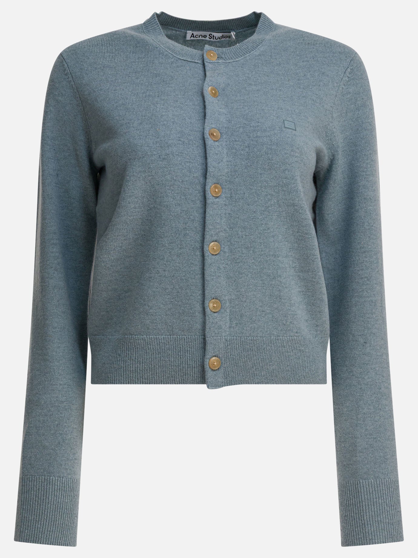 Cardigans Solid colour  Light blue - Acne Studios Women | PDP | VIETTI Online Store | thumbnail