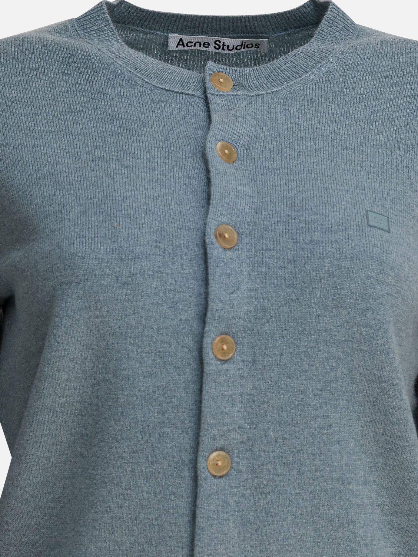 Cardigans Solid colour  Light blue - Acne Studios Women | PDP | VIETTI Online Store | thumbnail_3