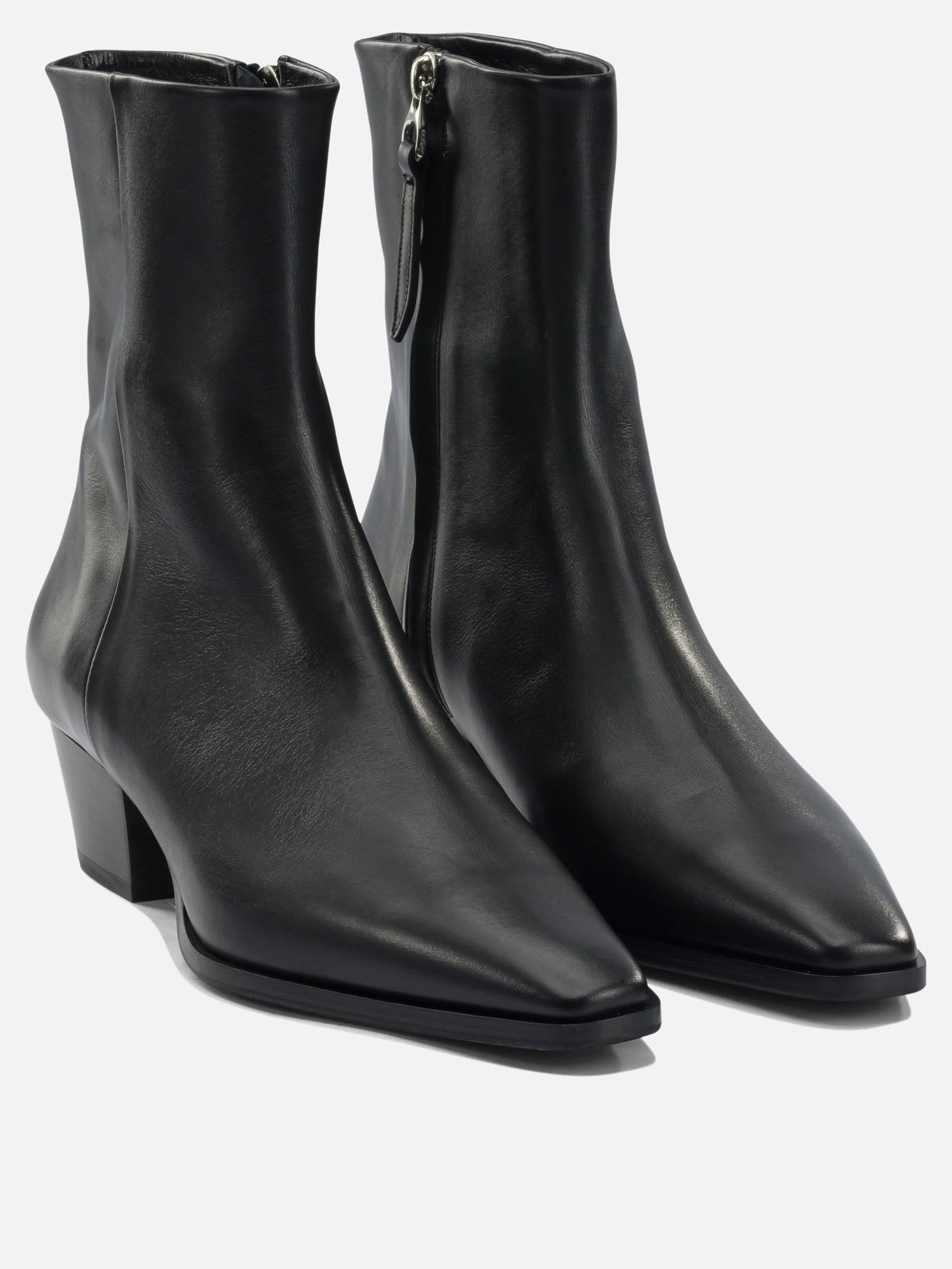 Stivaletti con zip 100% leather - 70% leather 30% rubber  Nero - Aeyde Donna | PDP | VIETTI Online Store | Zoom-Modal_2
