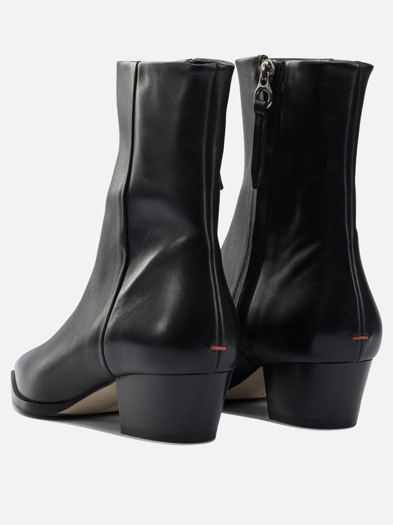 Stivaletti con zip 100% leather - 70% leather 30% rubber  Nero - Aeyde Donna | PDP | VIETTI Online Store | thumbnail_4