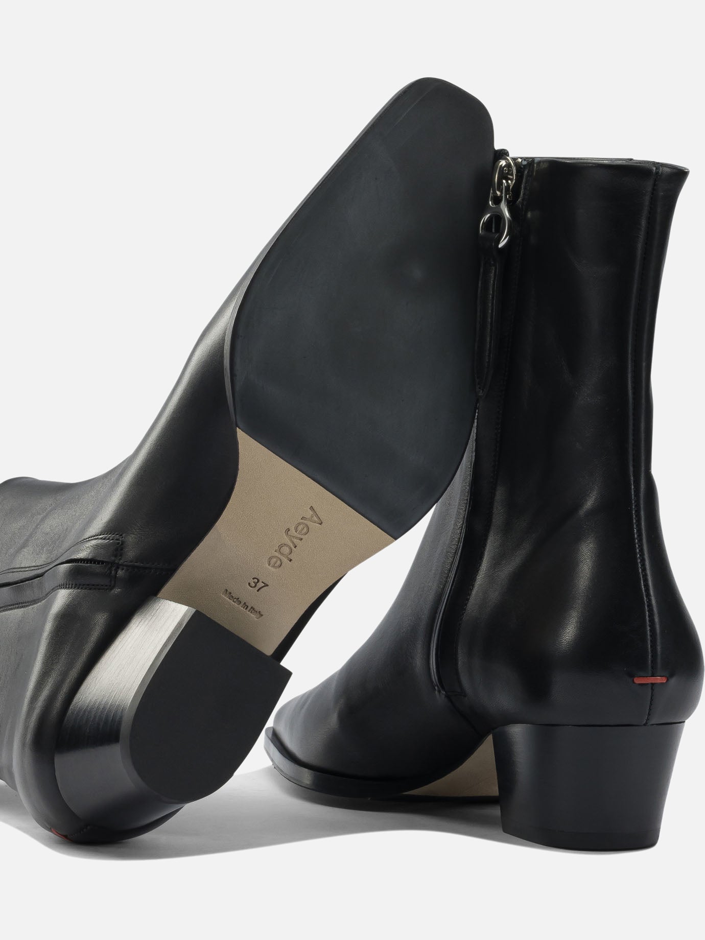 Stivaletti con zip 100% leather - 70% leather 30% rubber  Nero - Aeyde Donna | PDP | VIETTI Online Store | thumbnail_5