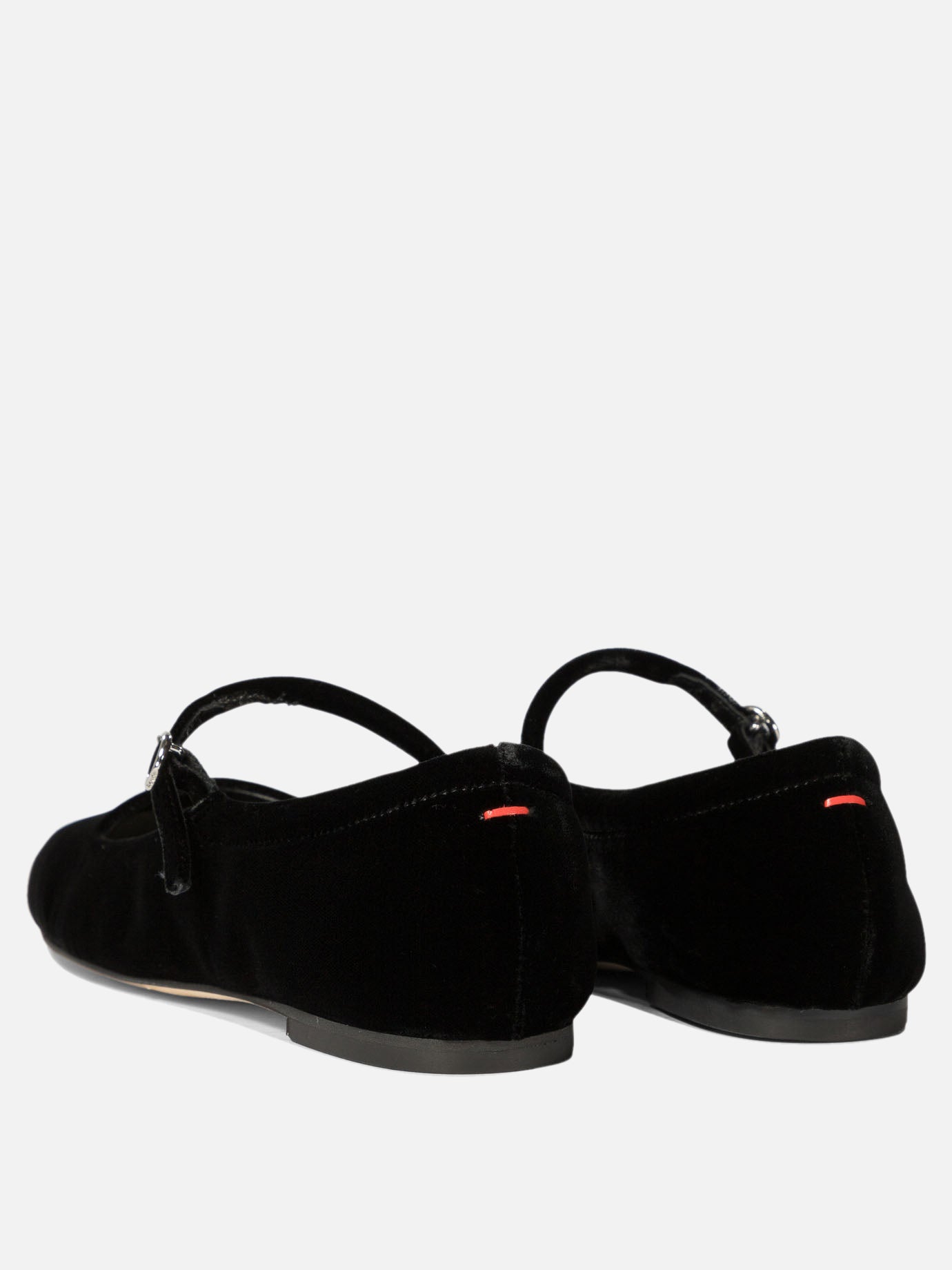 Mary Jane ballet flats 100% velvet - 100% leather  Black - Aeyde Women | PDP | VIETTI Online Store | Zoom-Modal_4
