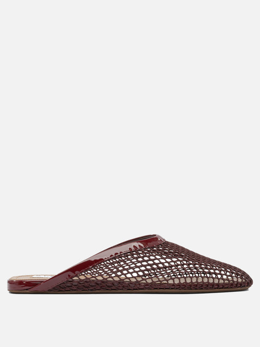 Mules 80% polyamide 20% leather - 100% rubber  Red - Alaïa Women | PDP | VIETTI Online Store 
