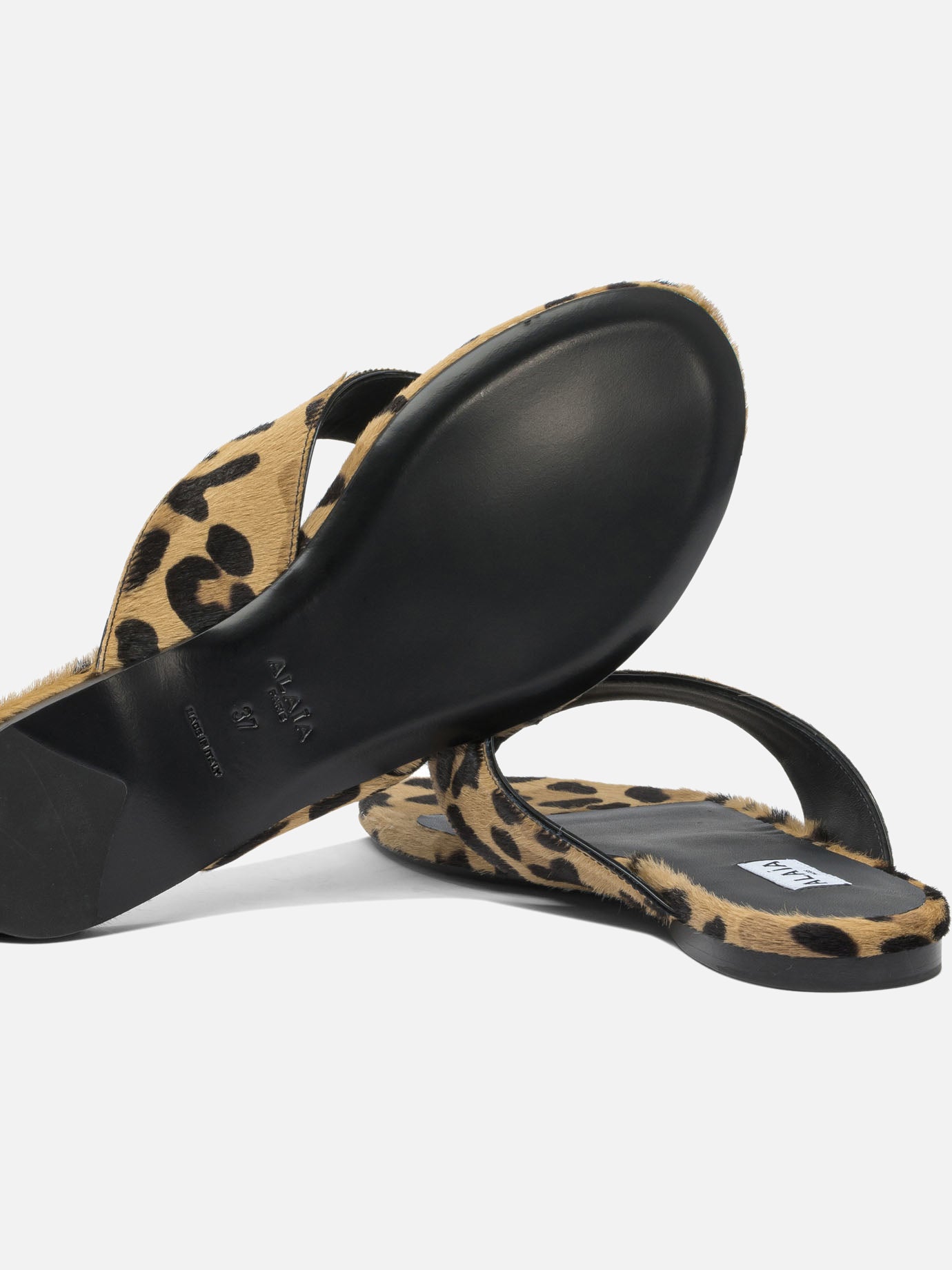 Sandali bassi 100% leather - 100% leather  Marrone - Alaïa Donna | PDP | VIETTI Online Store | Zoom-Modal_5
