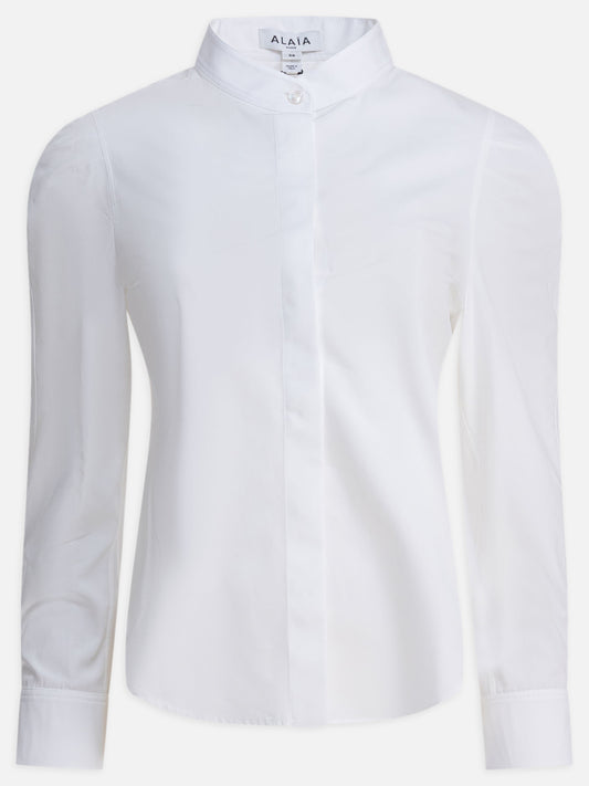 Casual shirts Solid colour  White - Alaïa Women | PDP | VIETTI Online Store 
