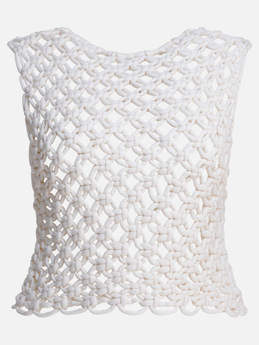 Alaïa Hand-knotted top 17248656_36 White 1