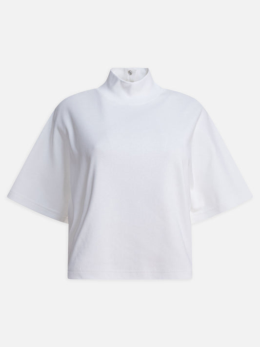Alaïa T-shirt with high neck 10345556_36 White 1